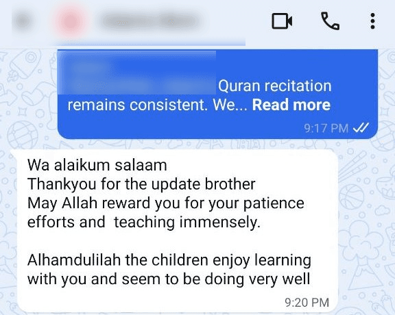 WhatsApp Conversation